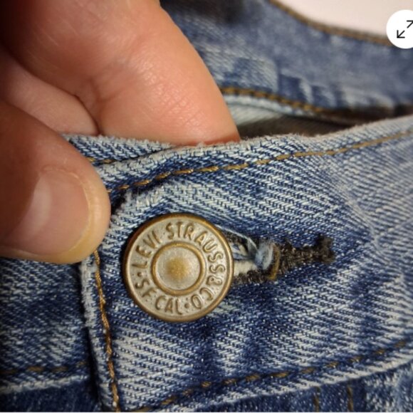 Levi's 559 Relaxed Straight Jeans Mens W40 L30 Blue Denim 5 Rivet Pre-Owned A5 - Picture 11 of 13